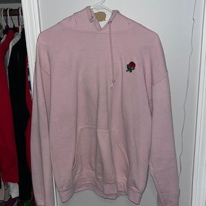 Pink rose hoodie